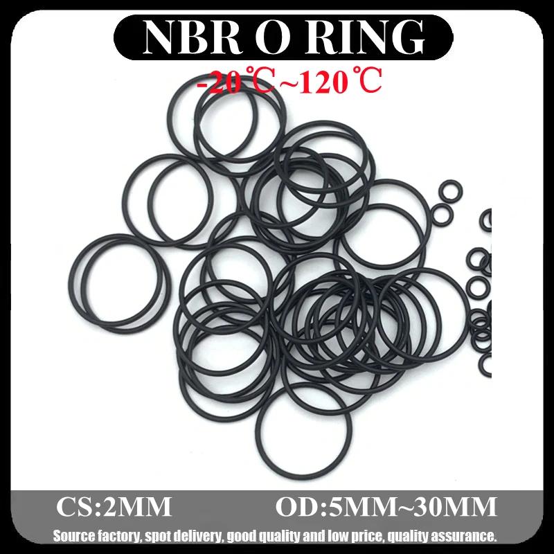 NBR O   Ŷ β OD 5  30mm, CS 2mm Ʈ Ÿ̿  ̼,  ͼ, ձ , 50 